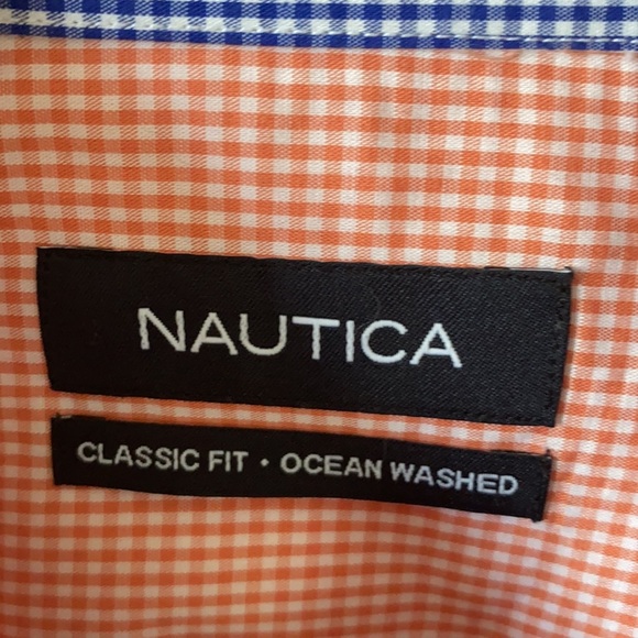 Nautica classic fit ocean washed check men’s shirt - Picture 2 of 11